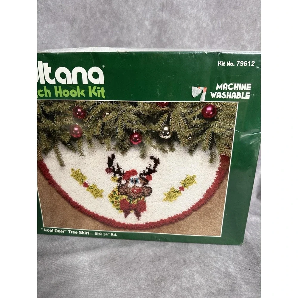 Vintage Sultana Latch Hook Noel Deer 34
